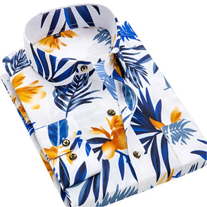 Comfy Familly Ramsgate - Classic Pattern Shirt White Tropical Print / S