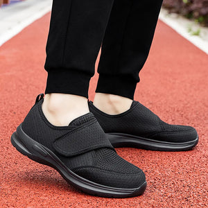 Comfy Family Elderly Diabetic Shoes Men Women Sneaker Large Size Plus Fertilizer Widening Shoes Adjustable Foot Swelling Shoe Non-Slip Couple