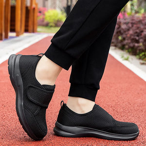 Comfy Family Elderly Diabetic Shoes Men Women Sneaker Large Size Plus Fertilizer Widening Shoes Adjustable Foot Swelling Shoe Non-Slip Couple