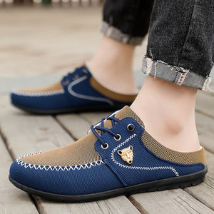 Comfy Family Men'S Casual Slip-On Sneakers - Breathable Summer Outdoor Shoes with Round Toe, Low Top Design, Comfortable Walking Shoes|Casual Slipon Shoes|Breathable Fabric