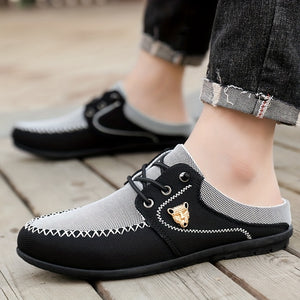 Comfy Family Men'S Casual Slip-On Sneakers - Breathable Summer Outdoor Shoes with Round Toe, Low Top Design, Comfortable Walking Shoes|Casual Slipon Shoes|Breathable Fabric