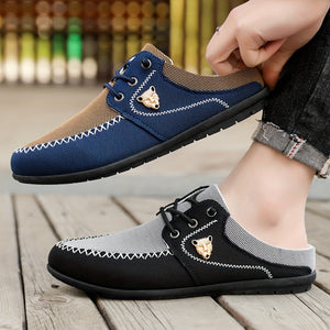 Comfy Family Men'S Casual Slip-On Sneakers - Breathable Summer Outdoor Shoes with Round Toe, Low Top Design, Comfortable Walking Shoes|Casual Slipon Shoes|Breathable Fabric