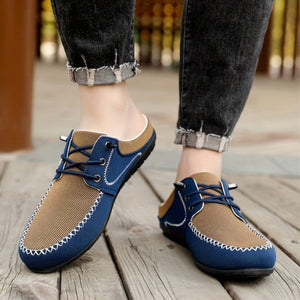 Comfy Family Men'S Casual Slip-On Sneakers - Breathable Summer Outdoor Shoes with Round Toe, Low Top Design, Comfortable Walking Shoes|Casual Slipon Shoes|Breathable Fabric