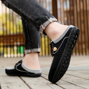 Comfy Family Men'S Casual Slip-On Sneakers - Breathable Summer Outdoor Shoes with Round Toe, Low Top Design, Comfortable Walking Shoes|Casual Slipon Shoes|Breathable Fabric