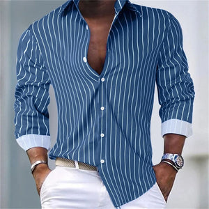 Julian Porter Marton - Essential Stripe Shirt Blue / S
