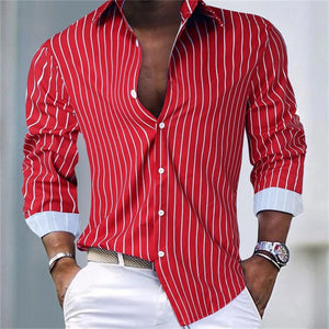 Julian Porter Marton - Essential Stripe Shirt Red / S