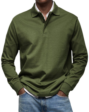 Julian Porter Richmond - Men's Long-Sleeve Polo Army green / XS