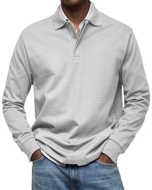 Julian Porter Richmond - Men's Long-Sleeve Polo White / XS
