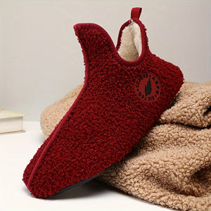 Overlane Aefe - Ultimate Comfort Fuzzy Slippers Burgundy / 36-37