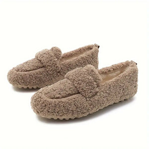 Overlane Comfy - Wool Fleece Loafers Khaki / 33