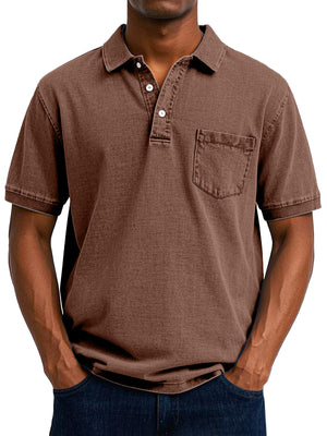 Overlane Overlane - Vintage Casual Polo Shirt Bruin / S