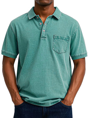 Overlane Overlane - Vintage Casual Polo Shirt Groen / S