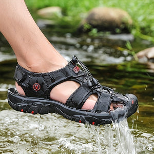 Overlane Summer 2025 Breathable faux Sandals - Non-Slip for Hiking & Beach Sports, Casual Outdoor Footwear with Adjustable Laces
