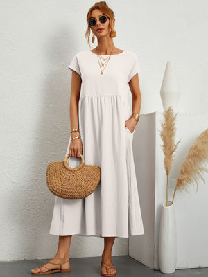 Comfy Family Annabel - Linen Dress Blanc / S