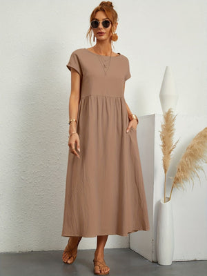 Comfy Family Annabel - Linen Dress Kaki / S