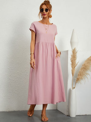 Comfy Family Annabel - Linen Dress Rose / S