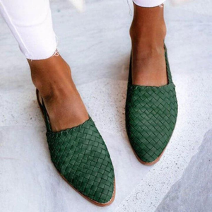 Comfy Family Arielle-Claire™ | Sandales Basses Artisanales Green / 35