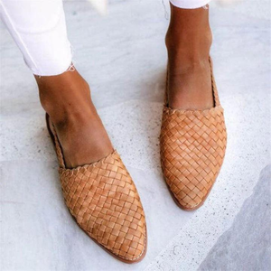 Comfy Family Arielle-Claire™ | Sandales Basses Artisanales Light Brown / 35