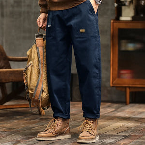 Comfy Family Astley - Cotton Tactical Pants Navy Blue / 38