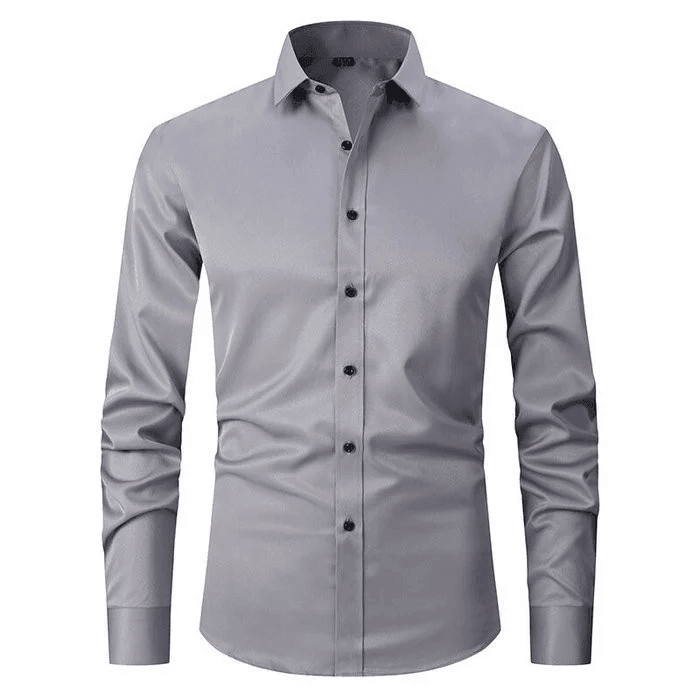 Comfy Family Bolton - Men&#39;s Classic Dress Shirt Grey / XS - 38