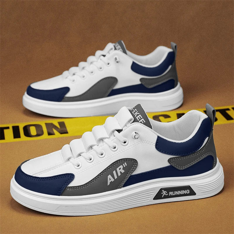 Comfy Family CYYTL Mens Shoes Casual Sneakers Luxury Skateboard Summer Leather Outdoor Hiking Designer Running Sports Tennis Platform Loafers White Blue Z908-1 / 44 / CHINA