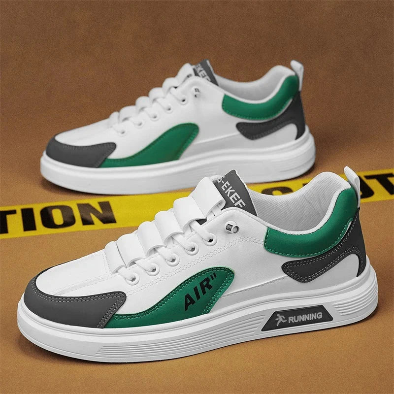 Comfy Family CYYTL Mens Shoes Casual Sneakers Luxury Skateboard Summer Leather Outdoor Hiking Designer Running Sports Tennis Platform Loafers White Green Z908-1 / 46 / CHINA