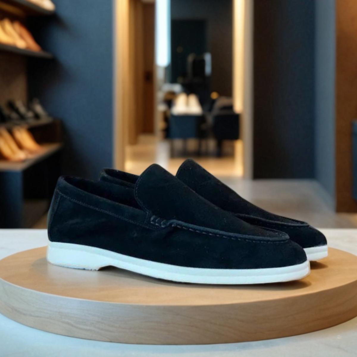 Comfy Family Devon - Suede Loafers Black / 38