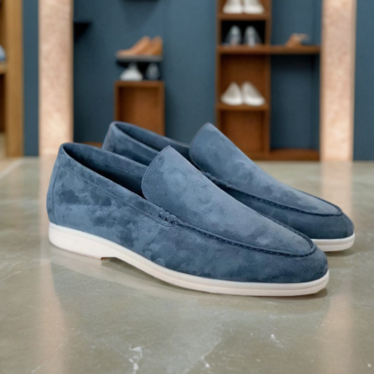 Comfy Family Devon - Suede Loafers Blue / 38