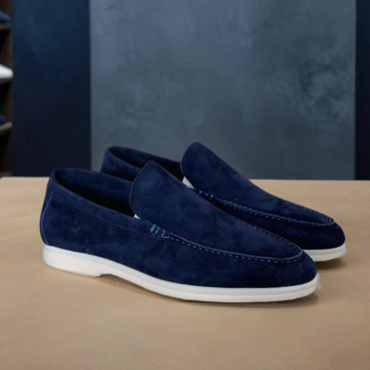 Comfy Family Devon - Suede Loafers Navy / 38