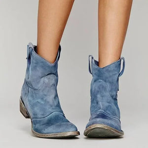 Comfy Family Hadley - Vintage Style Ankle Boots Blå / 35