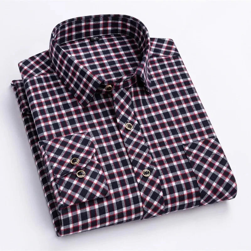 Comfy Family Ilkley - Plaid Shirt Black &amp; White Plaid / S