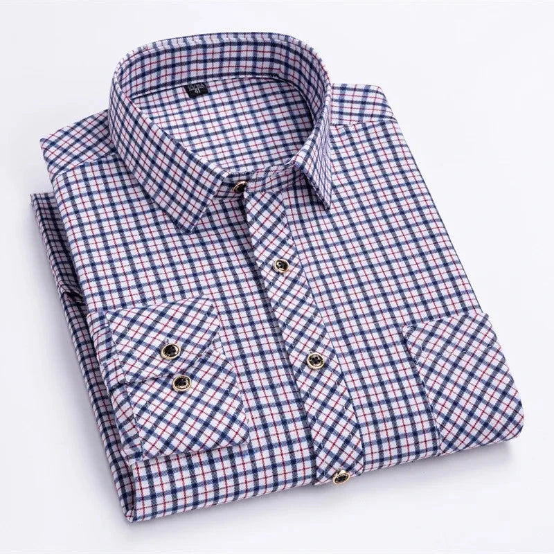 Comfy Family Ilkley - Plaid Shirt White &amp; Red Plaid / S