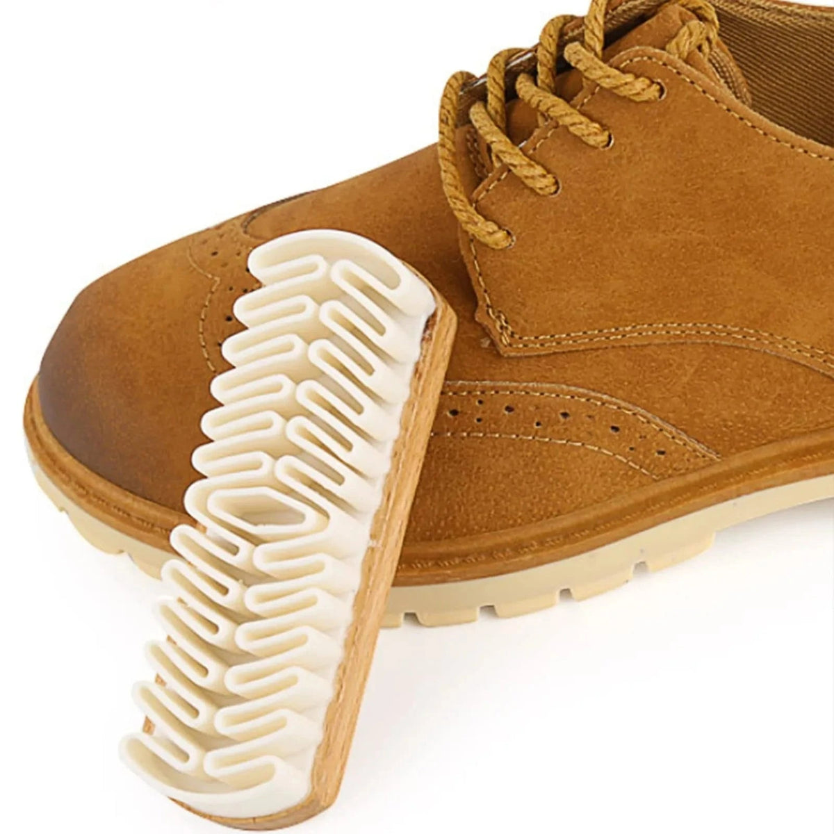 Comfy Family Magic Silicone Crepe Suede Leather Cleaning Brush for Shoes Suede Nubuck Eraser Cleaner on Boots Jacket Couch Sneakers Clean Kit light yellow
