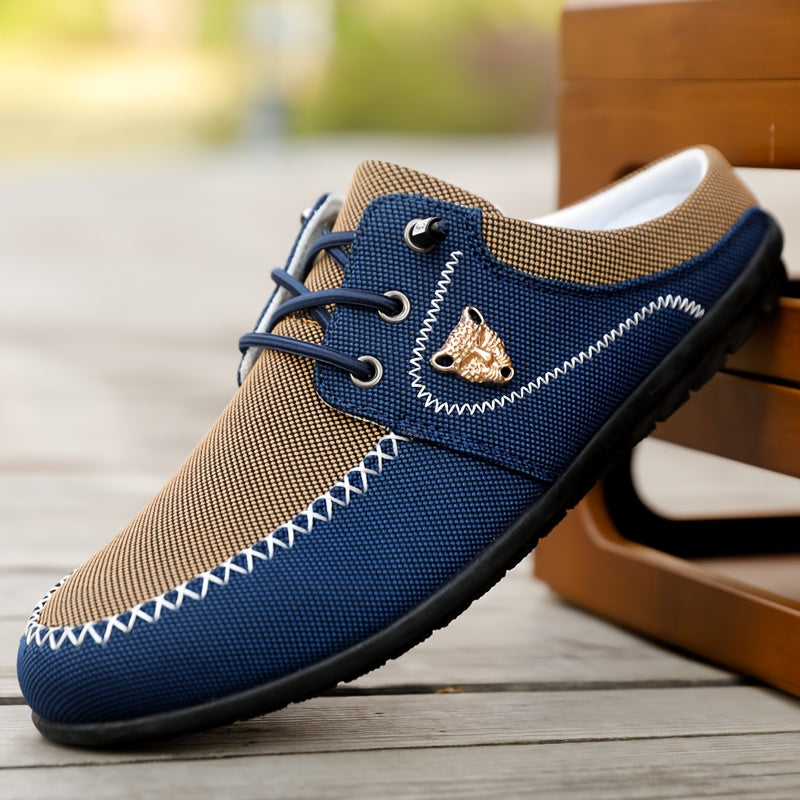 Comfy Family Men&#39;S Casual Slip-On Sneakers - Breathable Summer Outdoor Shoes with Round Toe, Low Top Design, Comfortable Walking Shoes|Casual Slipon Shoes|Breathable Fabric