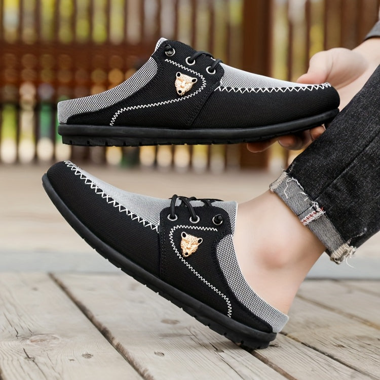 Comfy Family Men&#39;S Casual Slip-On Sneakers - Breathable Summer Outdoor Shoes with Round Toe, Low Top Design, Comfortable Walking Shoes|Casual Slipon Shoes|Breathable Fabric