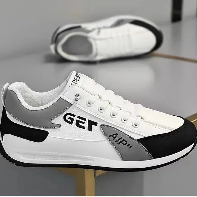 Comfy Family New Hot Sale Of The Season Spring Leather Surface Casual Trend Student Shoe Sporty Single Shoe EVA Insole Rubber Bottom Unisex A 43 / WHITE