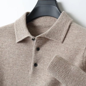 Comfy Family Swindon - Merino Wool Polo camel / S