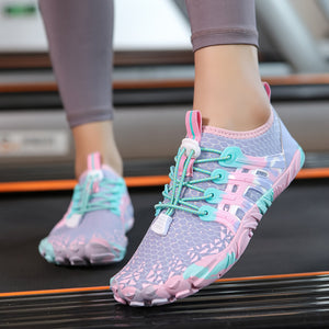 Comfy Family Unisex Quick-Dry Water Shoes - Breathable, Lightweight, Non-Slip, 1 Pair, Ideal for Swimming, Diving, Beach, Cycling, Hiking Purple / US 5