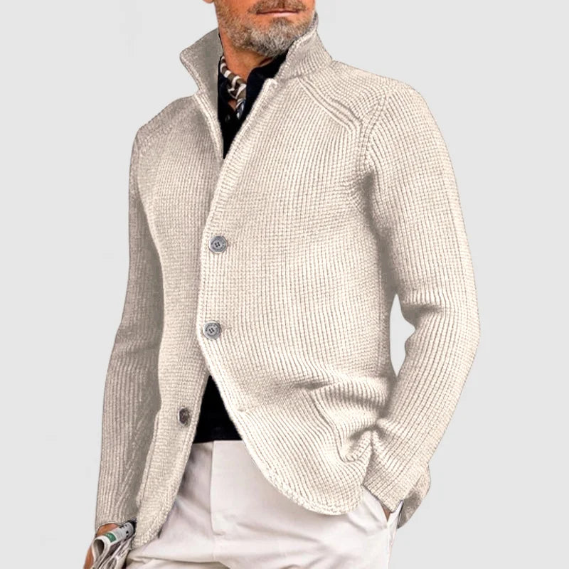 Comfy Family Windsor - Elegant Men&#39;s Cardigan Beige / S