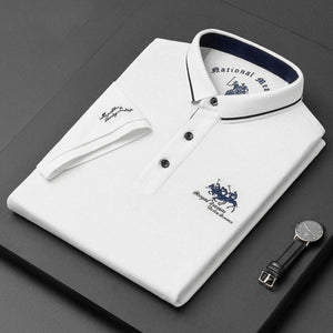 Julian Porter Luxe Polo Blanc / M