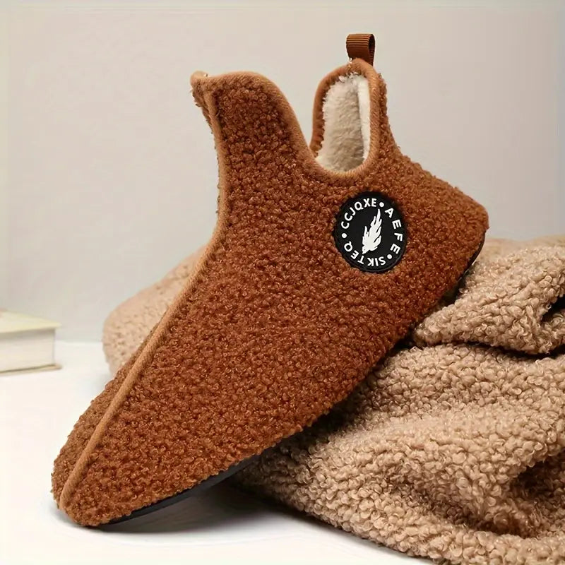 Overlane Aefe - Neuropathy Relief Fuzzy Slippers Brown / UK 3.5-4