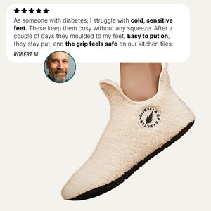 Overlane Aefe - Warm, Non-Slip Slippers for Diabetics