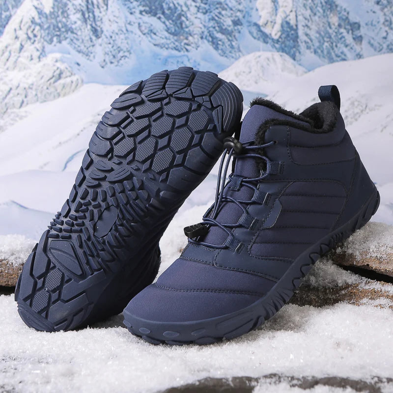 Overlane Arctic Elite - Non-slip &amp; Waterproof Winter Barefoot Shoes for Women Navy Blue / UK 2.5
