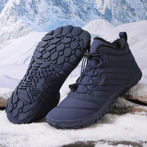 Overlane Arctic Elite - Non-slip & Waterproof Winter Barefoot Shoes for Women Navy Blue / UK 2.5