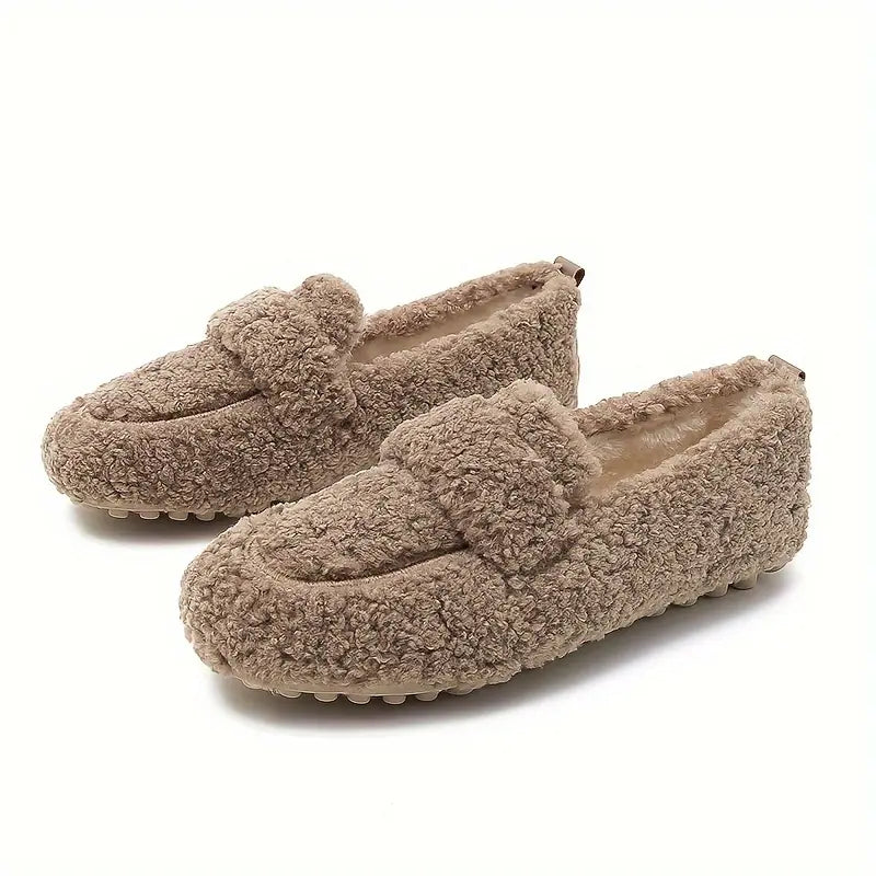Overlane Comfy - Wool Fleece Loafers Khaki / 33