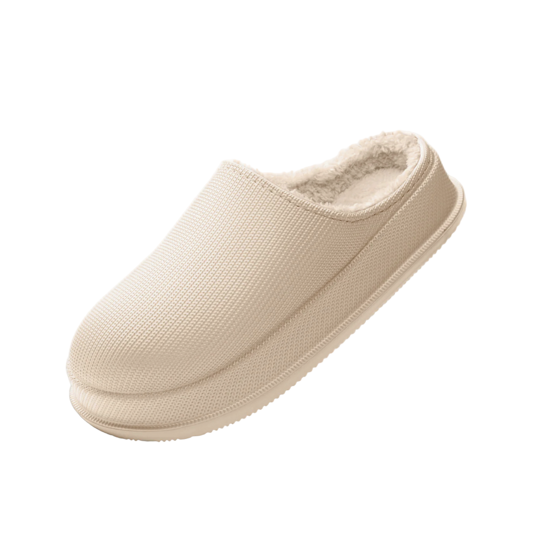 Overlane Fleecy - Ultra Soft &amp; Waterproof Comfort Slippers Beige / 5