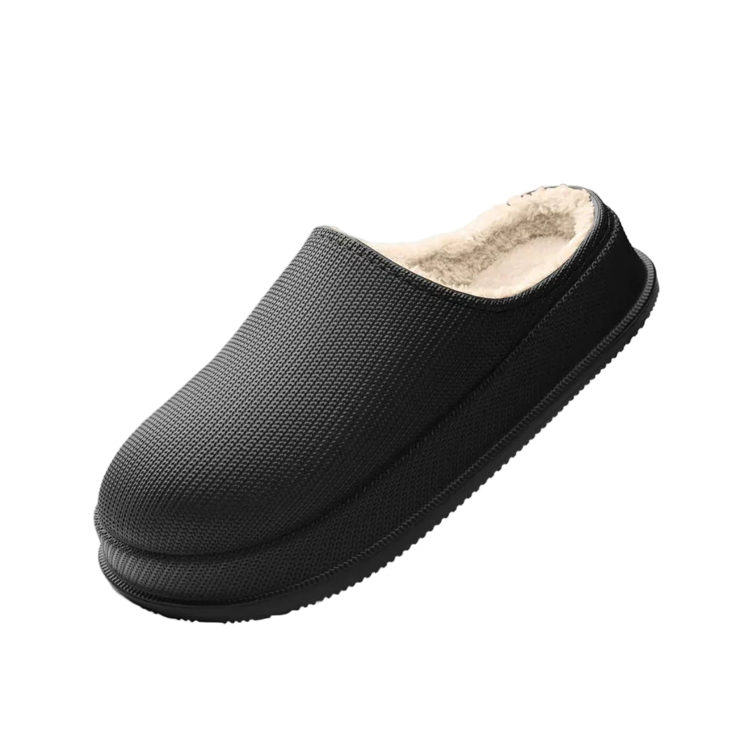Overlane Fleecy - Ultra Soft &amp; Waterproof Comfort Slippers Black / 5