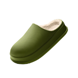 Overlane Fleecy - Ultra Soft & Waterproof Comfort Slippers Green / 5
