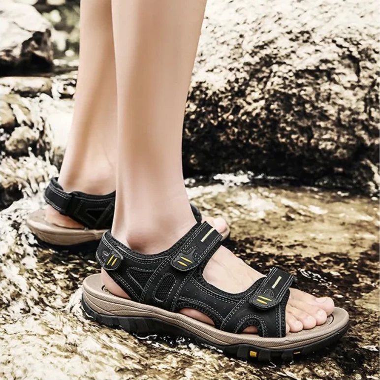 Overlane Gravix - Arch-Support Leather Sandals for Men