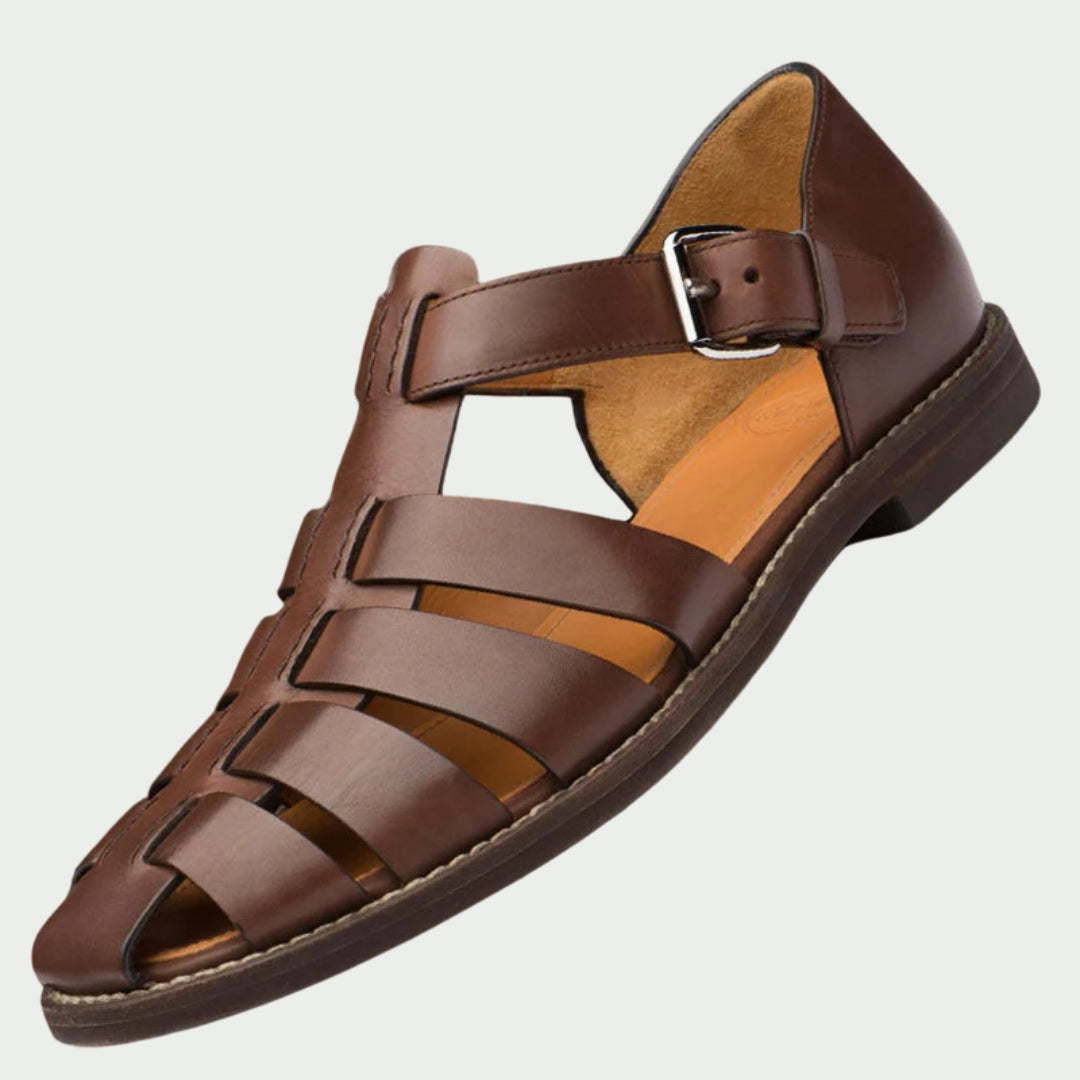 Overlane Overlane - Luxury Comfort Leather Sandals for Men Dunkelbraun / 38